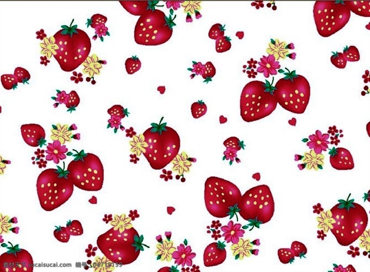 印花图案 花纹底纹 草莓 底纹 纺织品 面料设计 服装面料设计 底纹边框 花边花纹