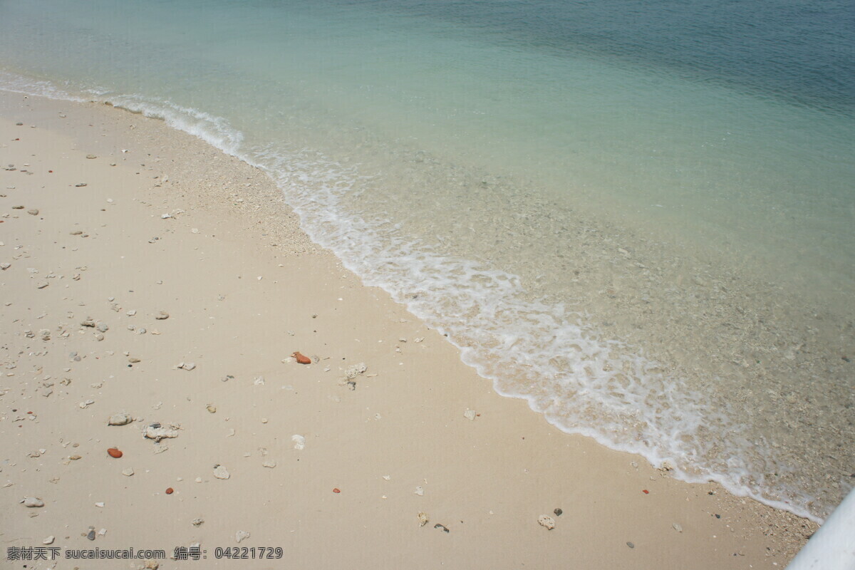 三亚 西岛 海滩 贝壳 波浪 海水 沙滩 自然风景 自然景观 psd源文件
