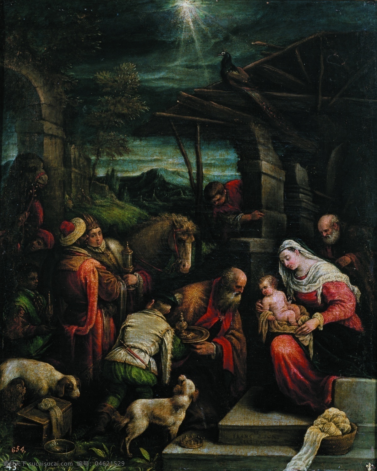 century 大师 画家 古典 画 建筑 景物 装饰画 油画 of half second magos reyes los de adoracion la francesco bassano 人物 高清 西方 国外 现代 装饰素材