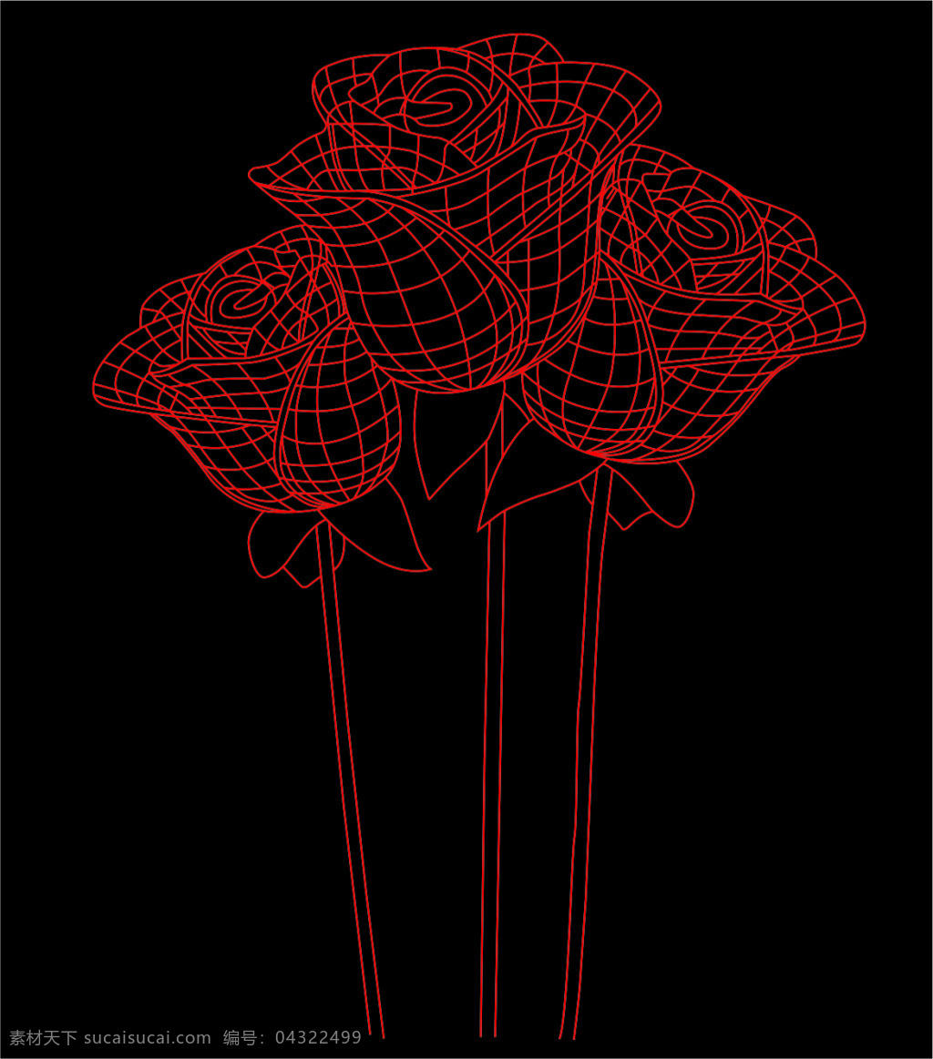 3d 雕刻 立体 三维 视觉效果 台灯 线条 夜灯 cnc 描边 灯泡 平面3d 创意 玫瑰花 玫瑰 唯美 爱情