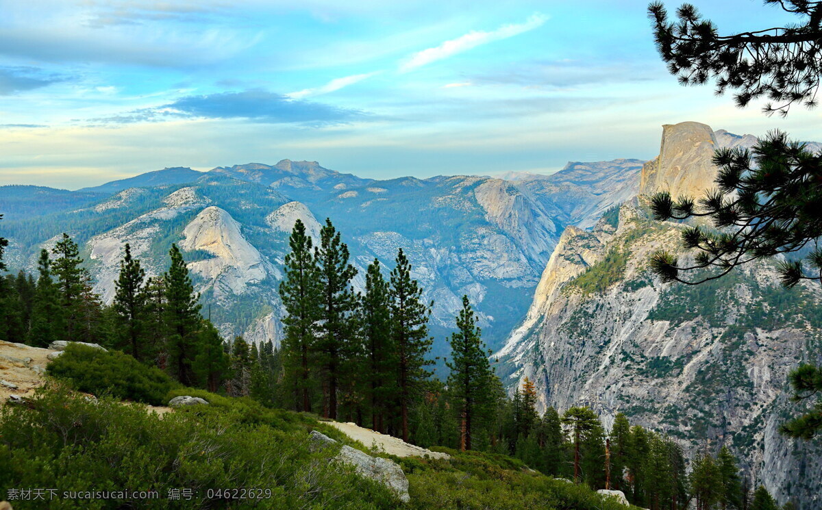 美国 加州 优 山 美 国家 公园 风景