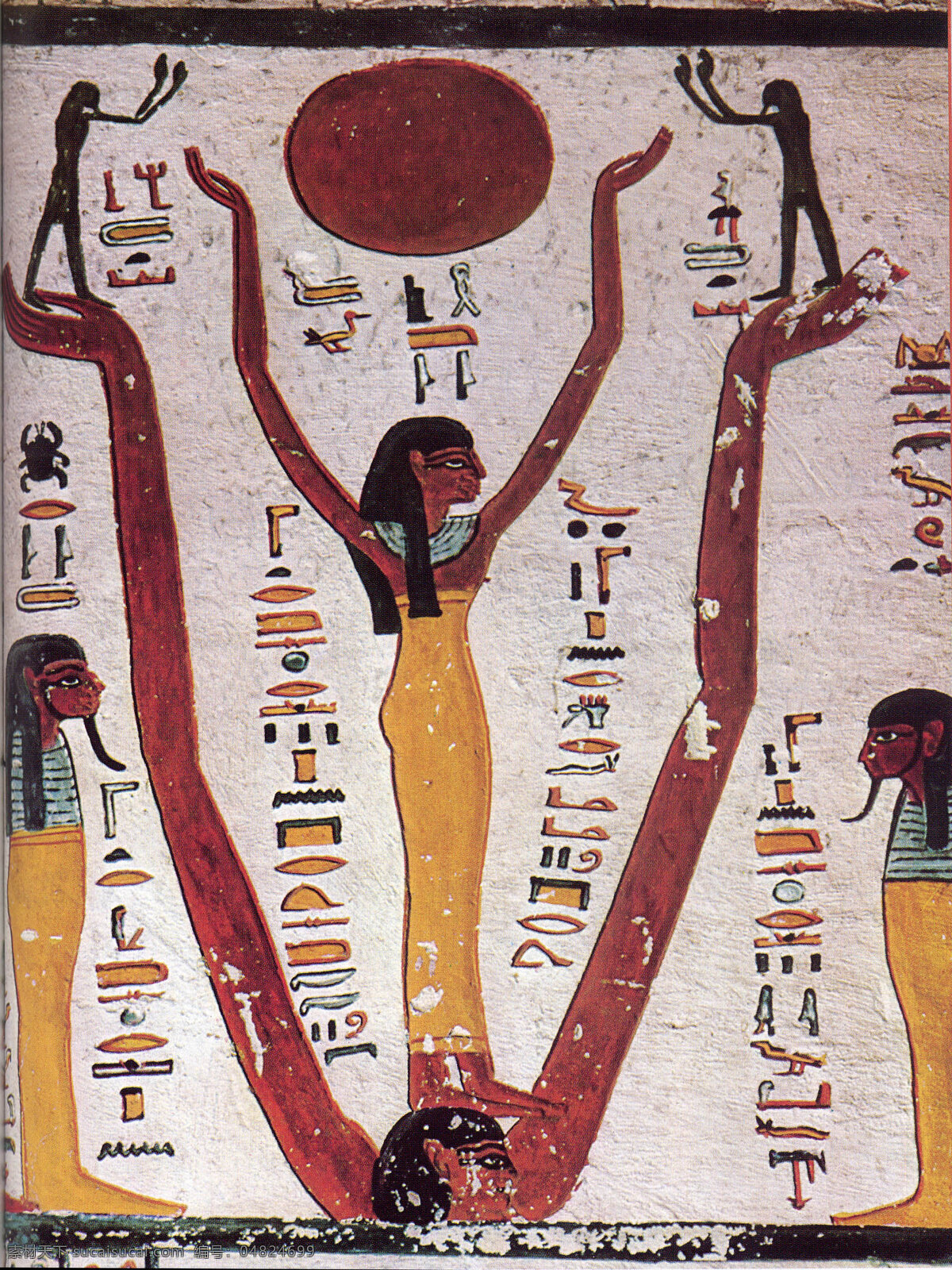 埃及 壁画 人物 古墓 法老 传统 墙壁 古代壁画 美术绘画 文化艺术