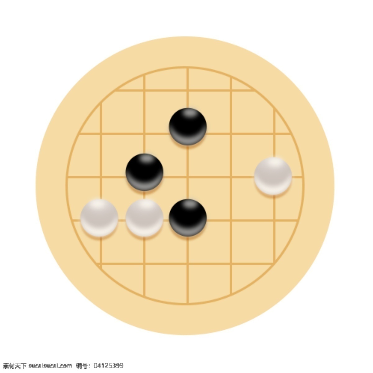 五子棋 图标 icon 深色 潮流 移动界面设计 图标设计