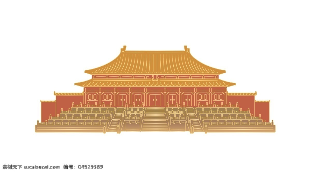故宫 太和殿 线 稿 线描 古代建筑 传统图案 中国建筑 自然景观 建筑园林