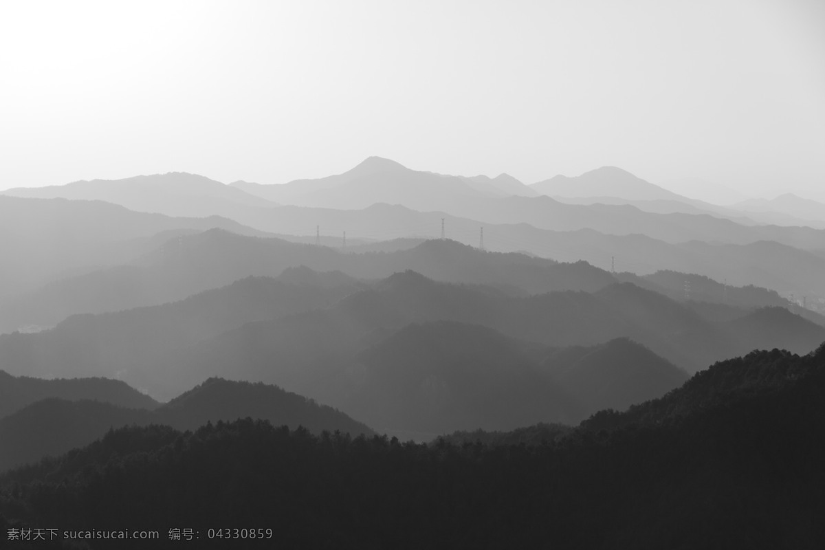 远山摄影 山水图片 黑白摄影 山水风景 南山风景 自然景观