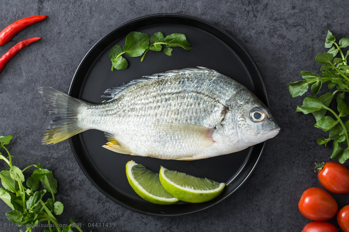 鱼水 产 盘子 食 材 餐饮 背景 鱼 水产 食材 食物 水果 类 餐饮美食