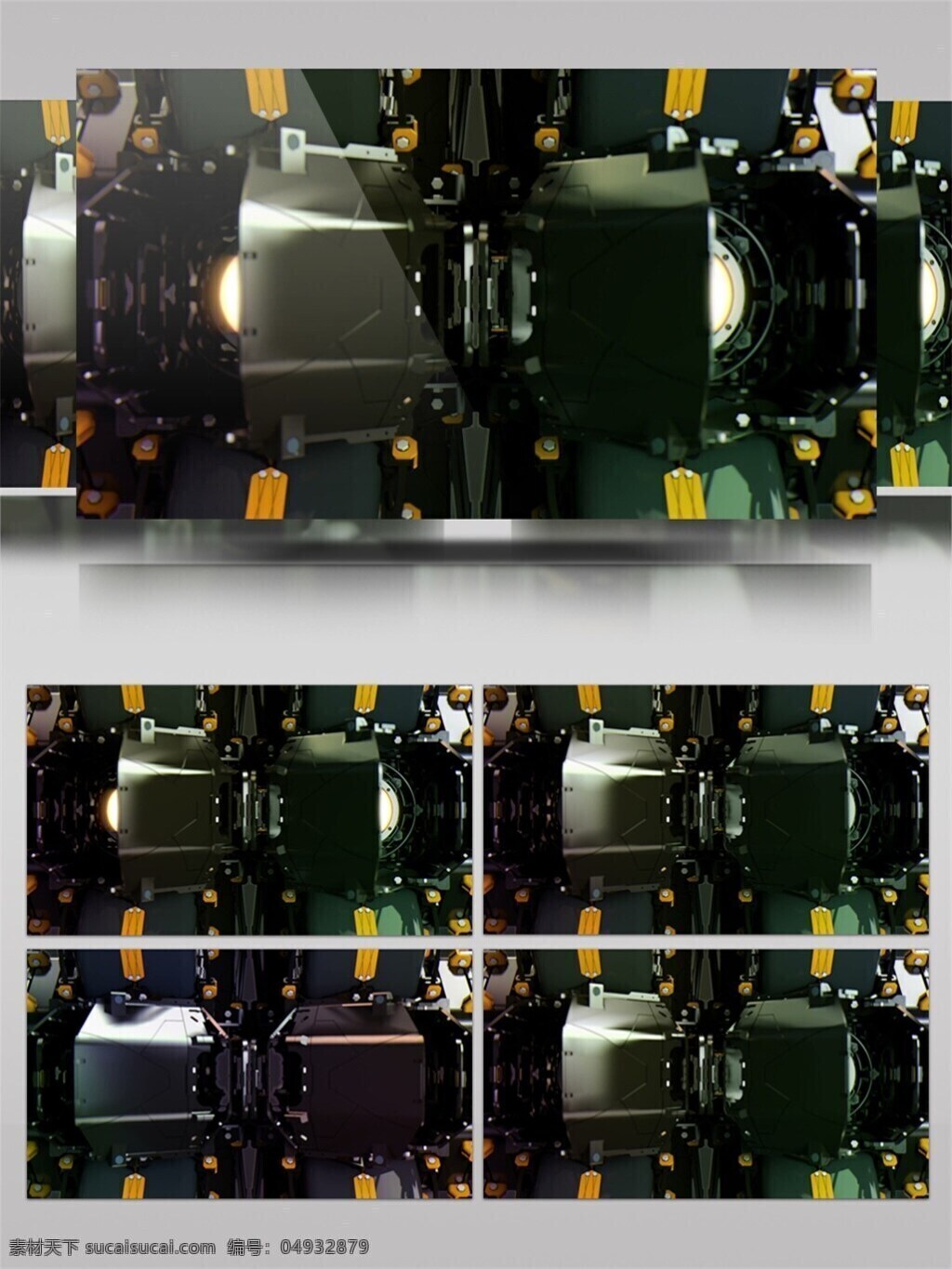 灯光 机器 动态 视频 照明 科技 视频素材 动态视频素材