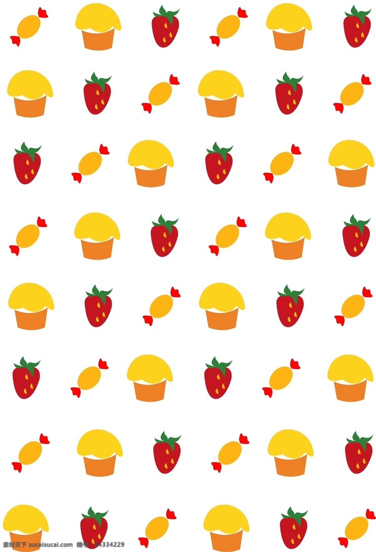 美味 食物 底纹 插画 美味的蛋糕 美味的草莓 蛋糕底纹 草莓底纹 红色草莓 黄色蛋糕 食物底纹插画 黄色糖果