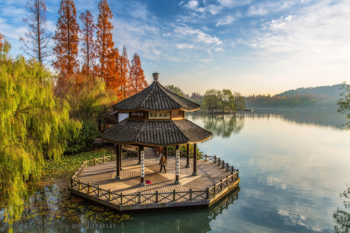 西湖风光 自然 浙江 杭州 西湖 山水 水 山脉 山水风景 自然风景 自然景观 自然风光 风景名胜