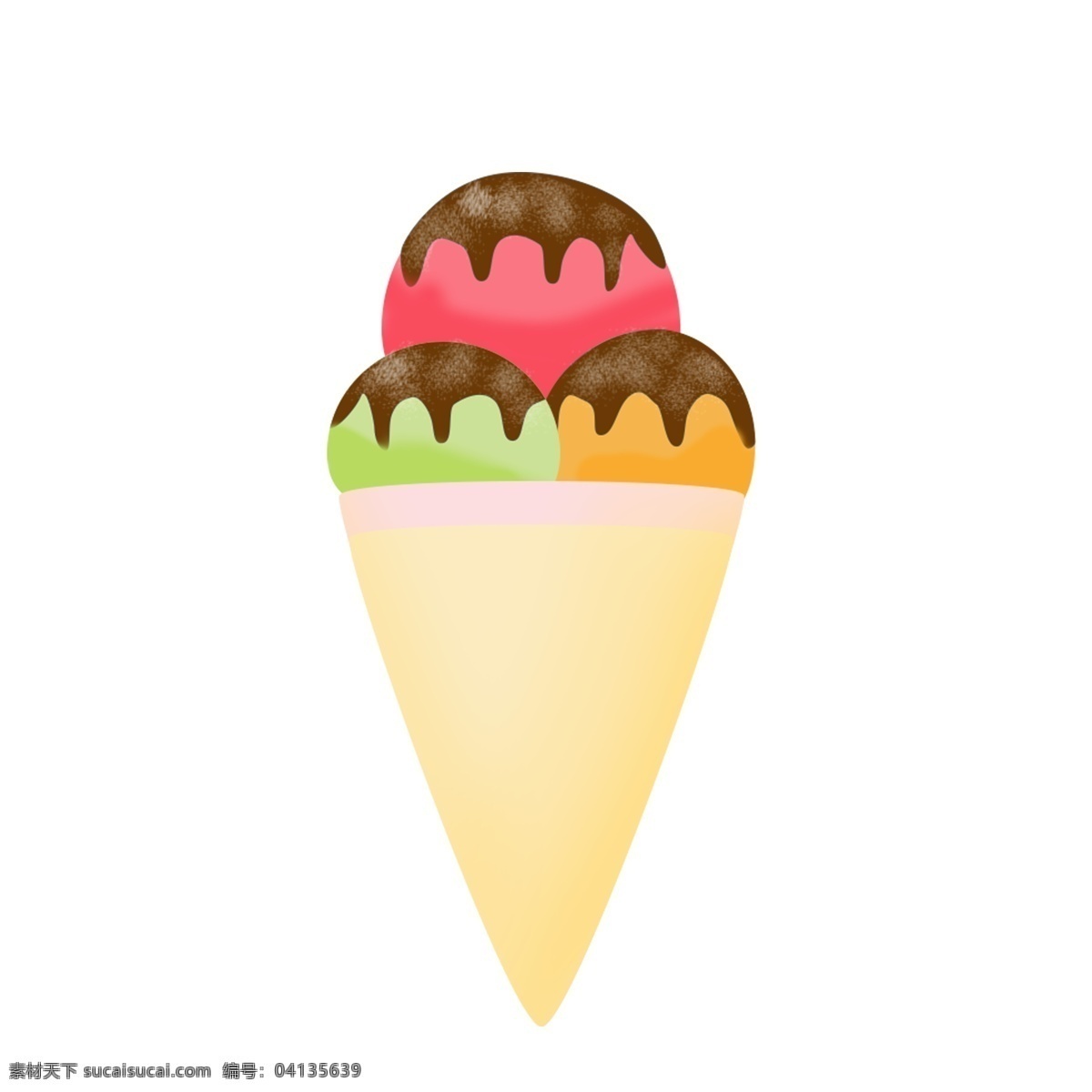 儿童 夏天 甜品 冰淇淋 食物