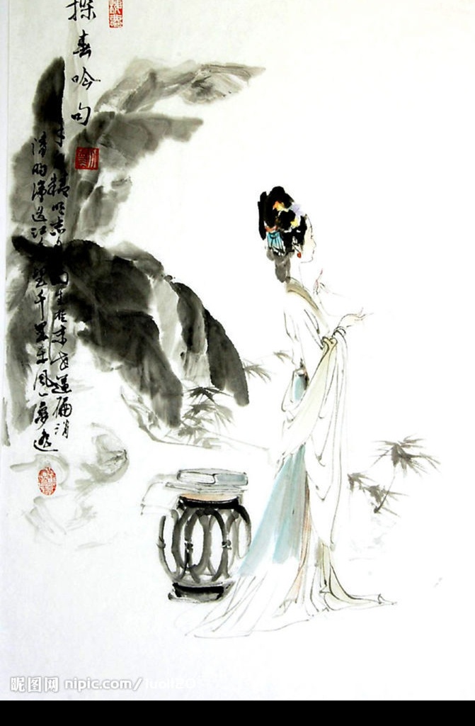 红楼梦人物 近代绘画 近现代书画 书法 古画 国画 人物 美女 古装美女 飘逸人物 红楼梦 底纹 背景 文化艺术 绘画书法 设计图库