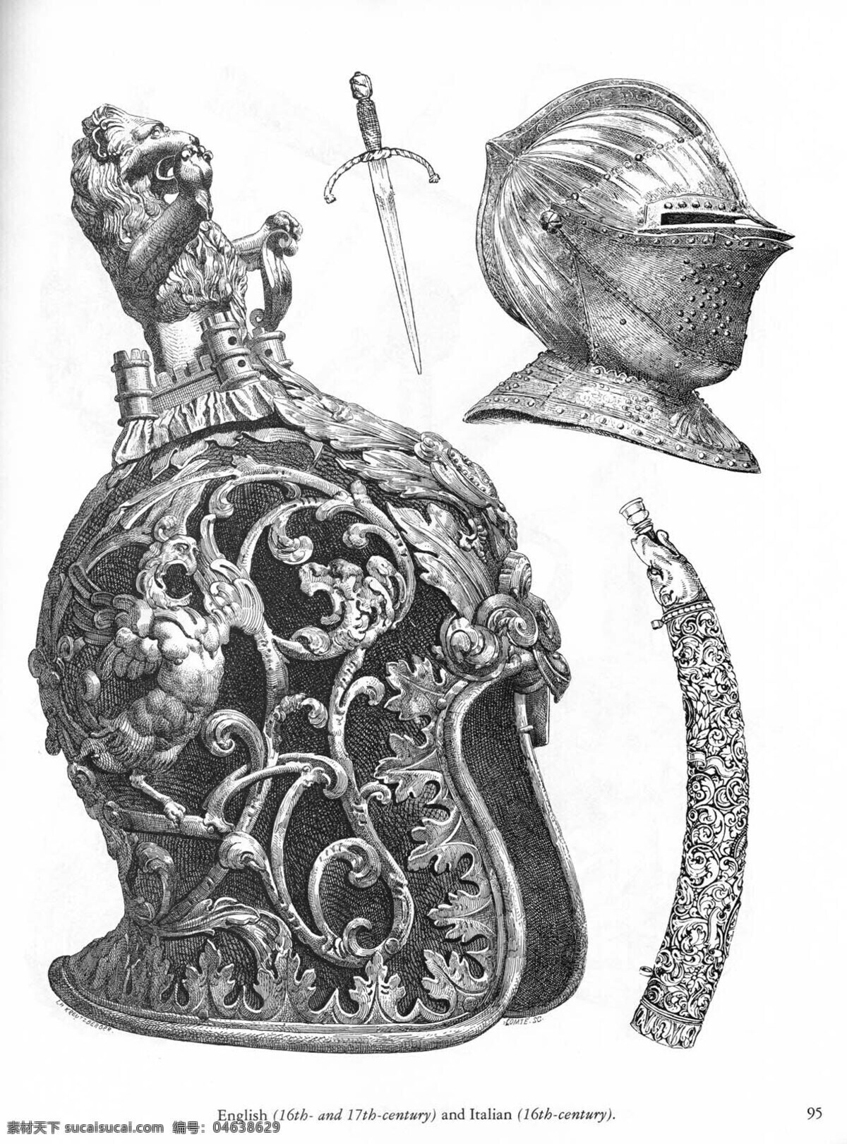 欧洲 古代 兵器 盔甲 头盔 骑士剑 欧洲骑士文化 传统文化 文化艺术