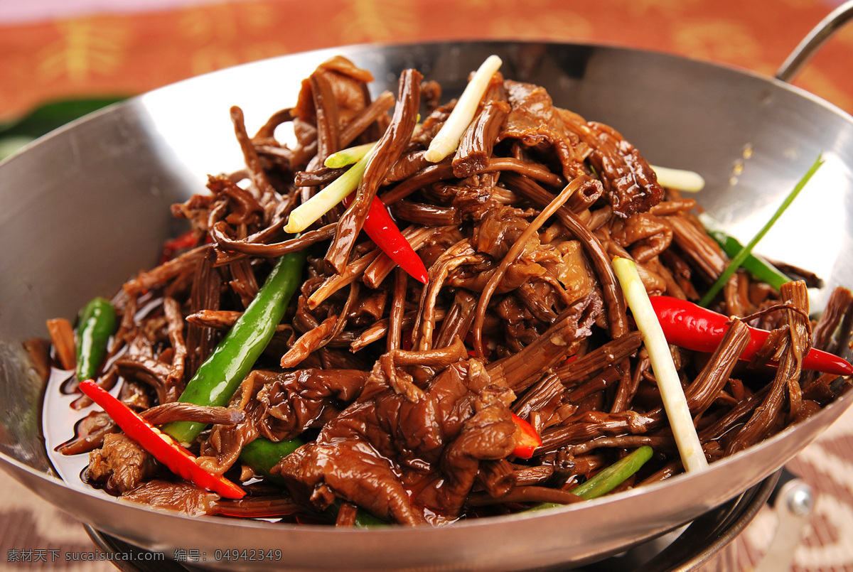 干锅茶树菇 干锅 茶树菇 腊肉 香锅 菜图 餐饮美食 传统美食