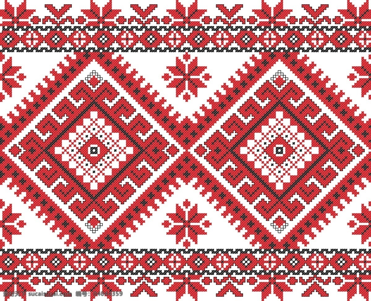 乌克兰 风格 布艺 饰品 矢量图 织物 装饰 图案 粉色