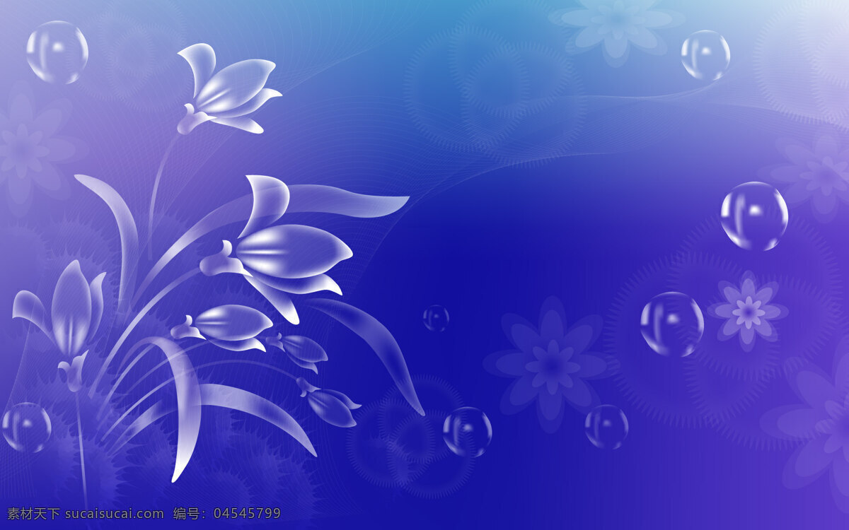 花朵底纹图片 蓝色 花朵 盛开 绽放底纹 梦幻 炫酷 底纹边框 抽象底纹