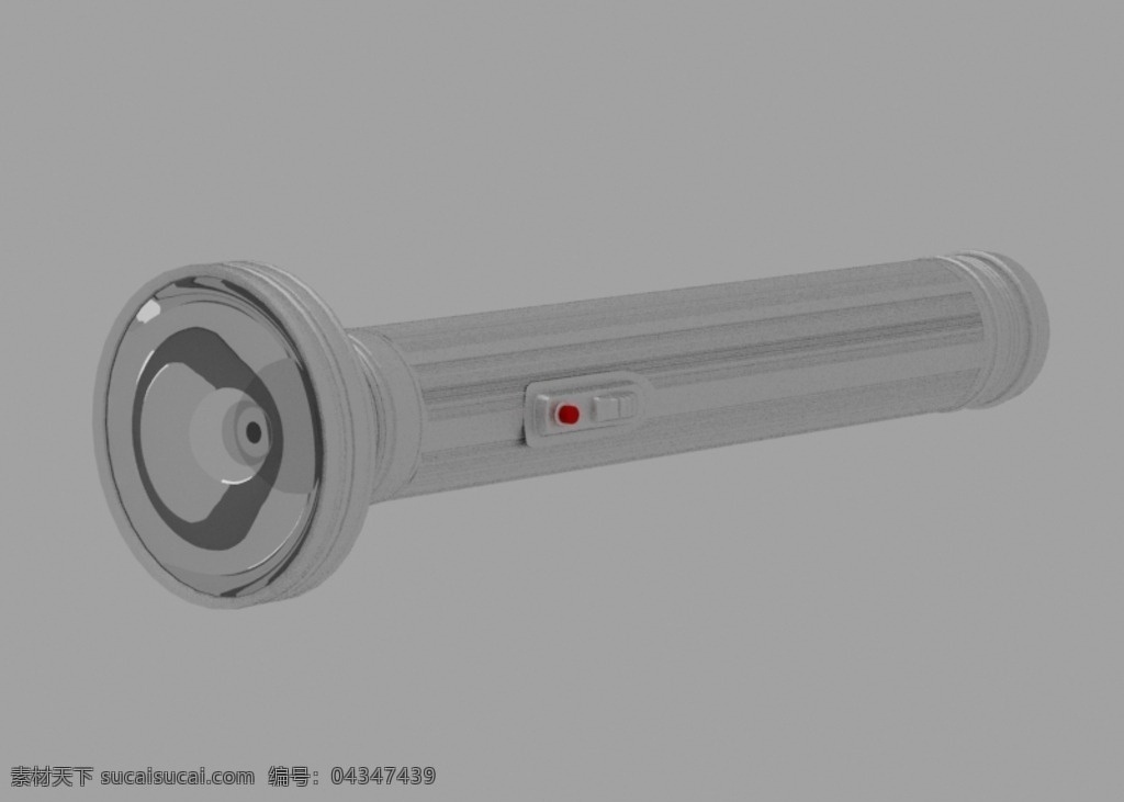 老式 虎牌 手电筒 老式手电筒 虎牌手电筒 虎牌手电 铝合金手电 3d手电 3d模型 3d设计 3d作品 max