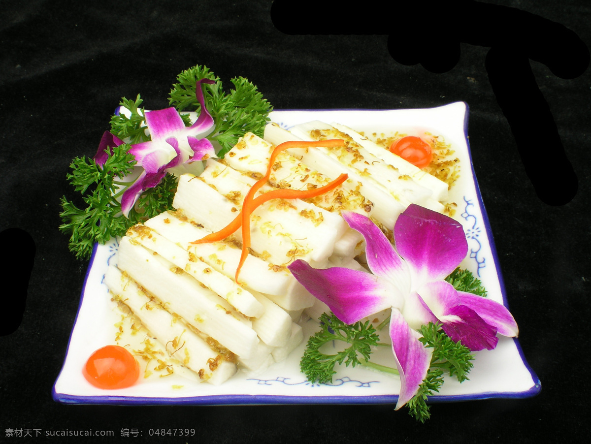 桂花山药 桂花 山药 中华美食 美味 熟菜 鲜花 装饰 盘子 餐饮美食 传统美食 摄影图库