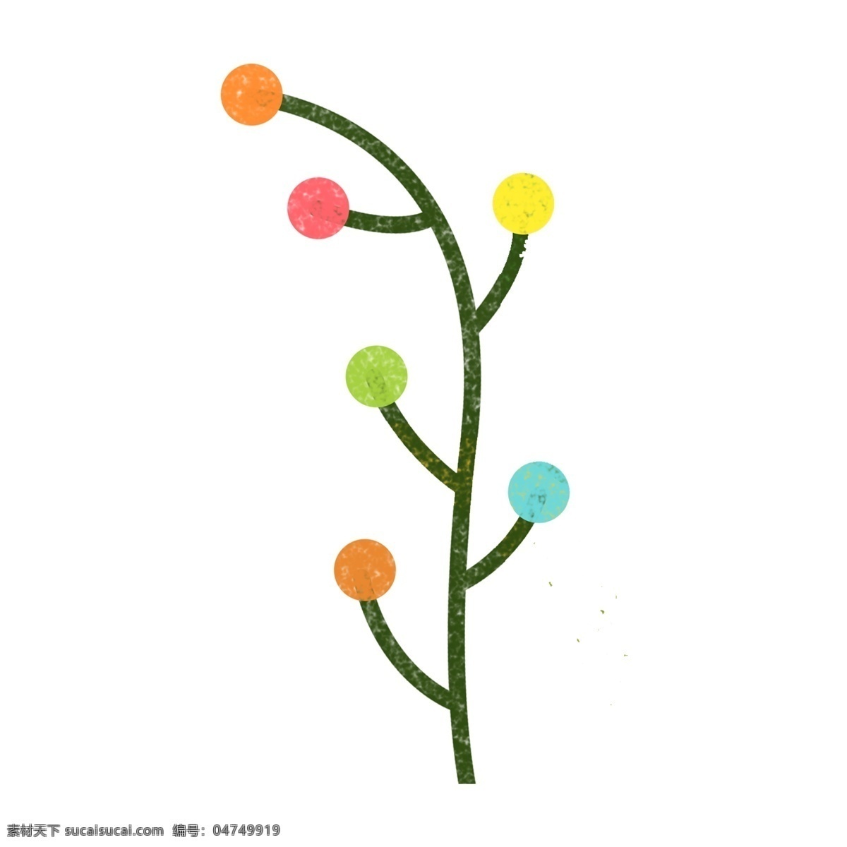 创意 水彩 花卉 装饰 免 抠 图 鲜花 绿色 叶子 png元素 装饰图案 免扣素材