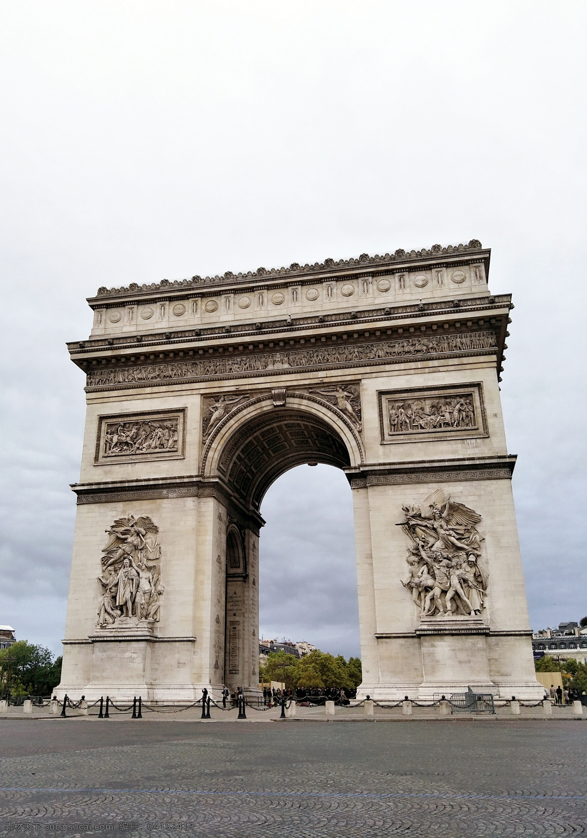 巴黎凯旋门 法国 巴黎 凯旋门 巴黎地标 著名建筑 旅游摄影 国外旅游