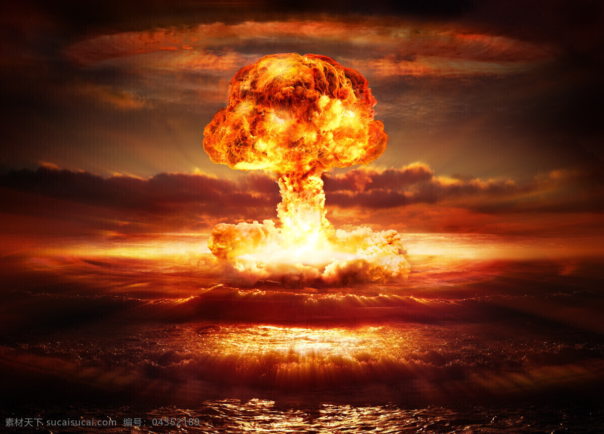 海洋 原子弹 爆炸 原子弹爆炸 炸弹 核武器 核爆炸 蘑菇云 其他类别 生活百科