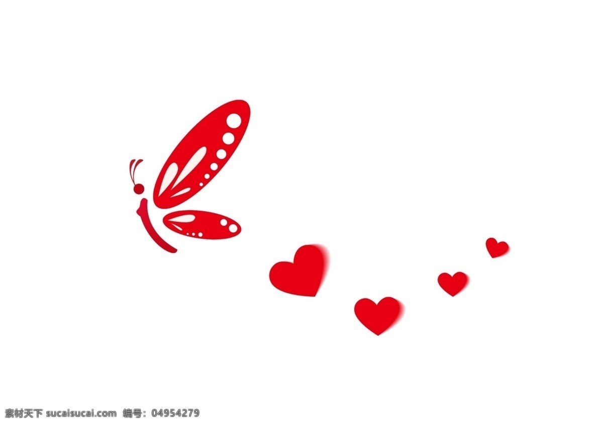 红色 漂浮 蝴蝶 元素 情人节 心 可爱 飞舞 昆虫 2.14 情侣 丘比特 爱心 告白 唯美 翩翩起舞