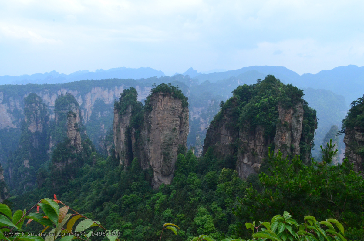 张家界 山林 湖南 风光 天子山 张家界风光 张家界风景 张家界景区 森林公园 世界地质公园 悬崖峭壁 自然景观 风景名胜