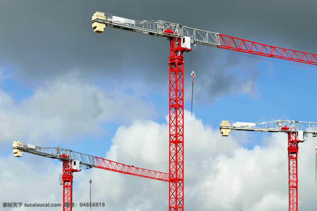 吊车 工地 塔吊 建筑吊车 施工 工业生产 现代科技