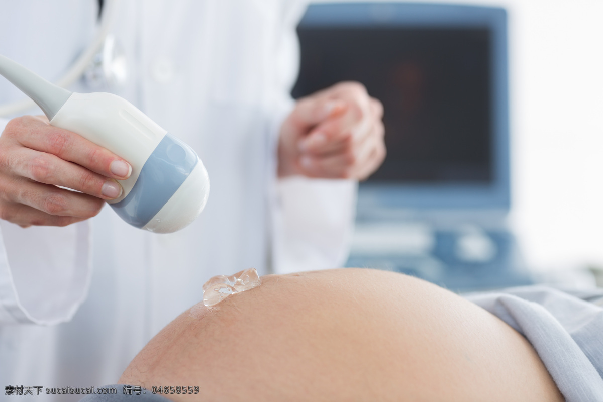 孕妇做b超 做b超的孕妇 产前检查 孕妇检查 妇产科 孕妇 b超 现代科技 医疗护理