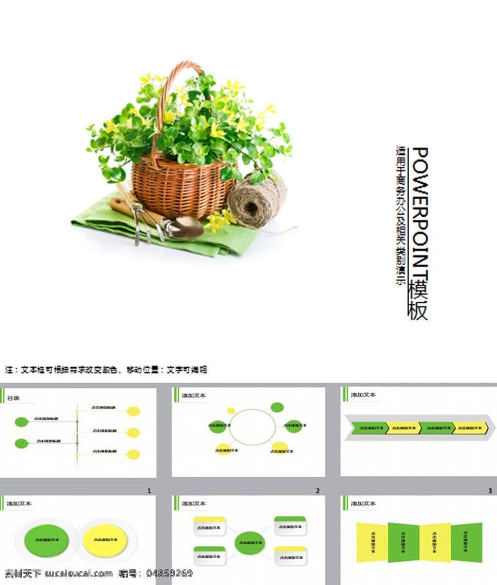 花艺 技能 艺术培训 模板 花艺技能 简约 pptx 白色