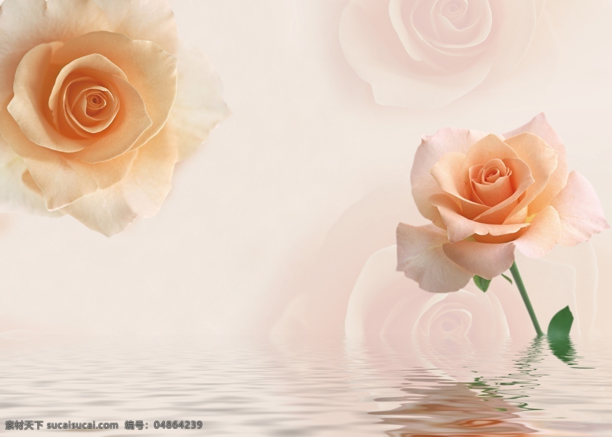 简单 花卉 背景 墙 艺术 个性 浮雕 背景墙 效果图 玉石 3d渲染