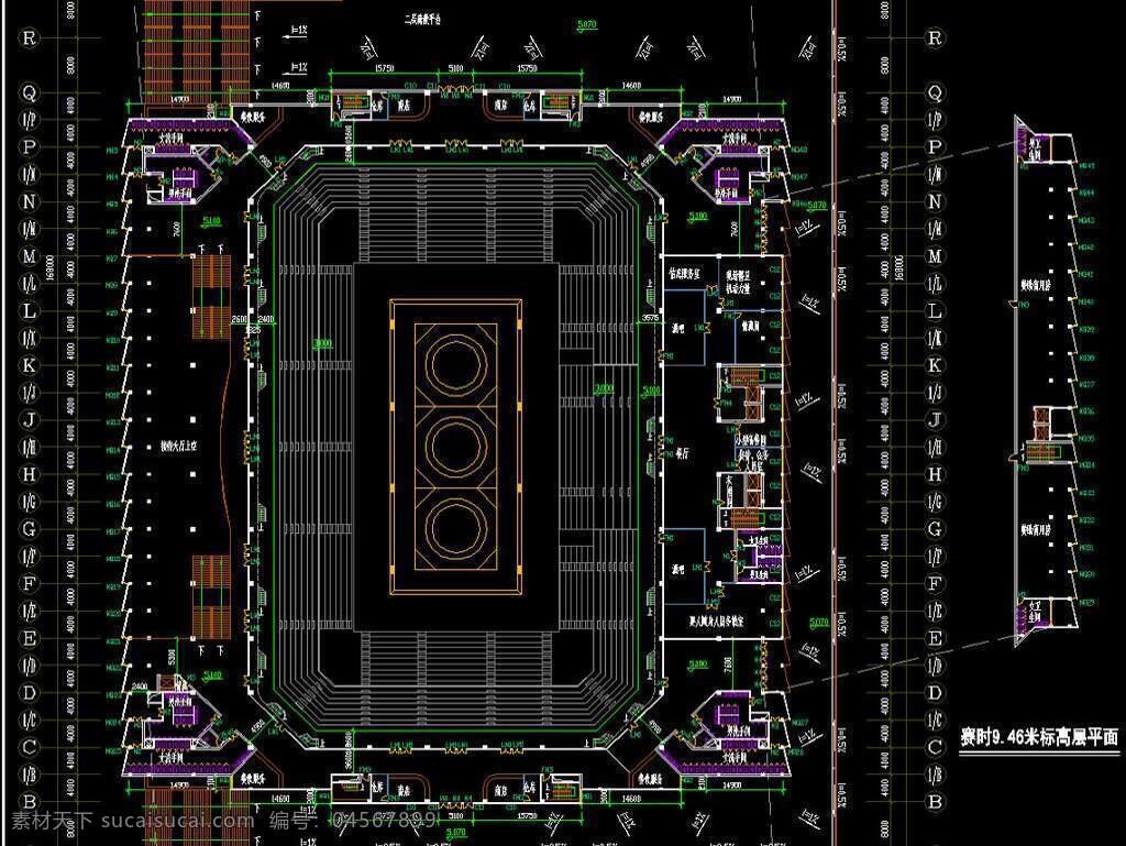 奥运 大学 环境设计 建筑设计 教学 体育馆 学府 学校 学院 源文件 奥运摔跤馆 赛时二层平面 摔跤馆 摔跤 馆 中国农大 cad 图 dwg cad素材 室内图纸