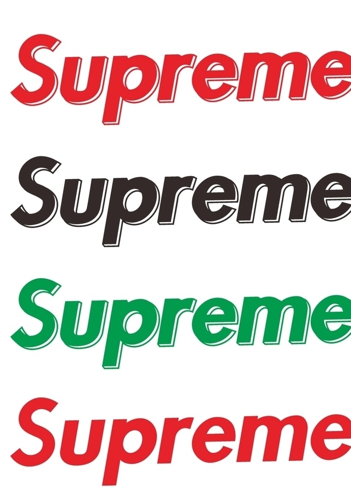 sup潮牌 supreme sup 潮牌 潮流 黑色 红色 cdr小技巧 标志图标 企业 logo 标志
