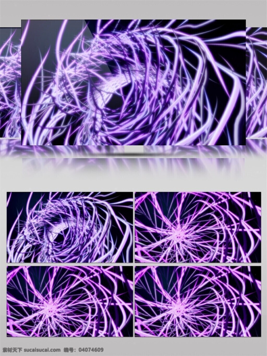 梦幻 紫色 线条 高清 视频 梦幻紫色 线条缠绕 科技感 视频素材 动态视频素材