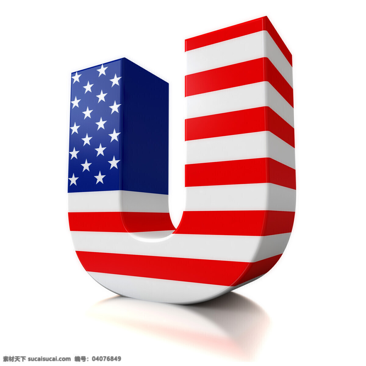 美国 独立日 usa 国庆 立体 三维 3d 字母 u 庆祝 国旗 背景 美国国旗 3d设计