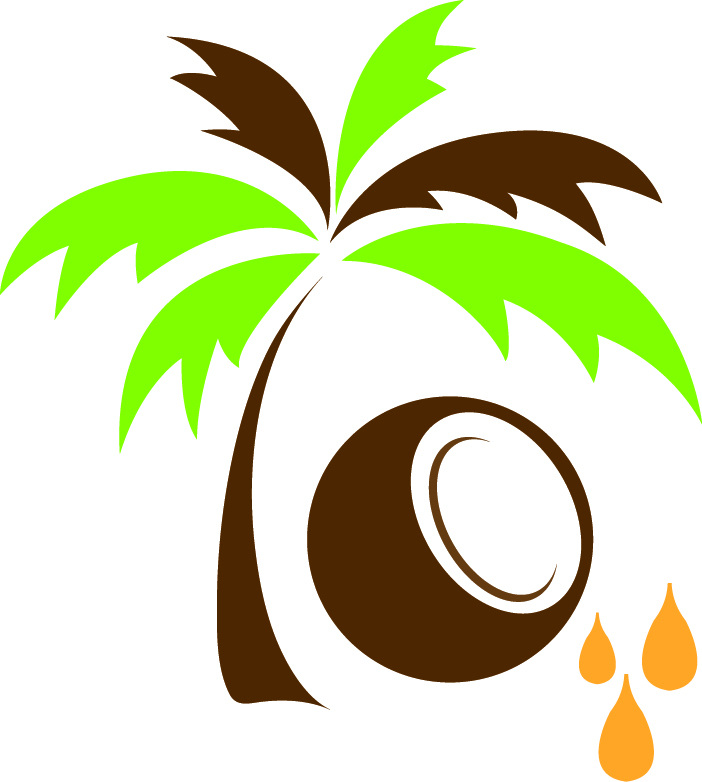 椰子油 logo 椰子 海南特产 白色
