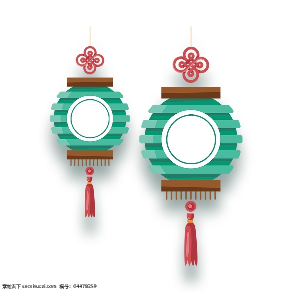 喜庆 绿色 灯笼 装饰 元素 装饰元素 手绘 麦穗 中国风 古典 精致 挂饰