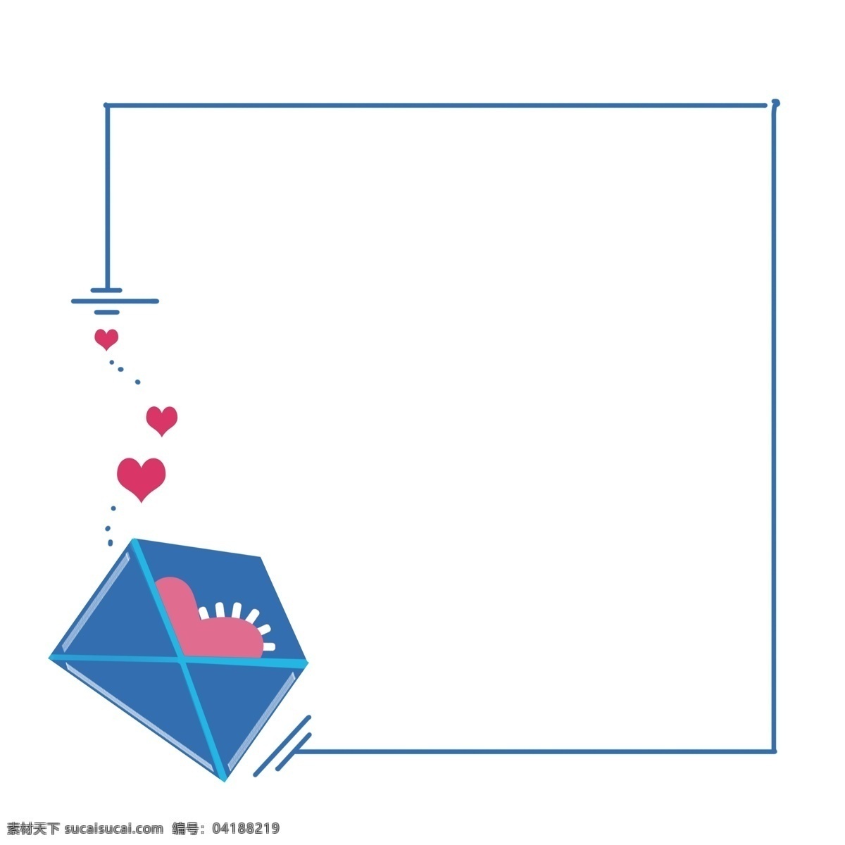 爱心 唯美 边框 图形 粉色爱心边框 对话框 唯美水彩蓝色 婚礼 卡片 背景 海报边框