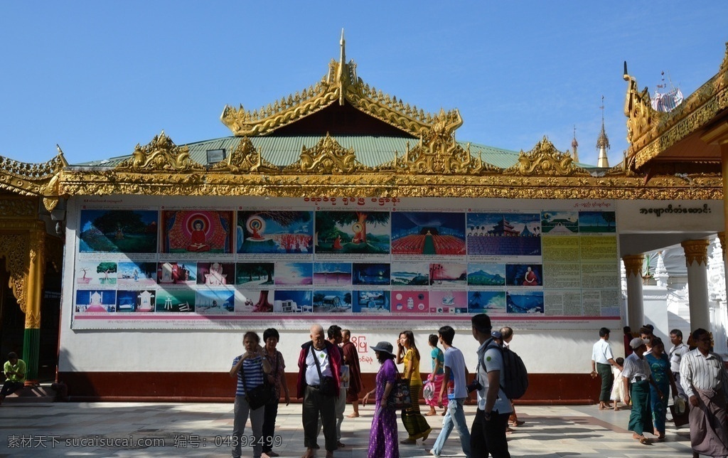 缅甸 大金塔 旁 佛经 传颂 佛教 梵文 旅游 缅甸仰光行 旅游摄影 国外旅游