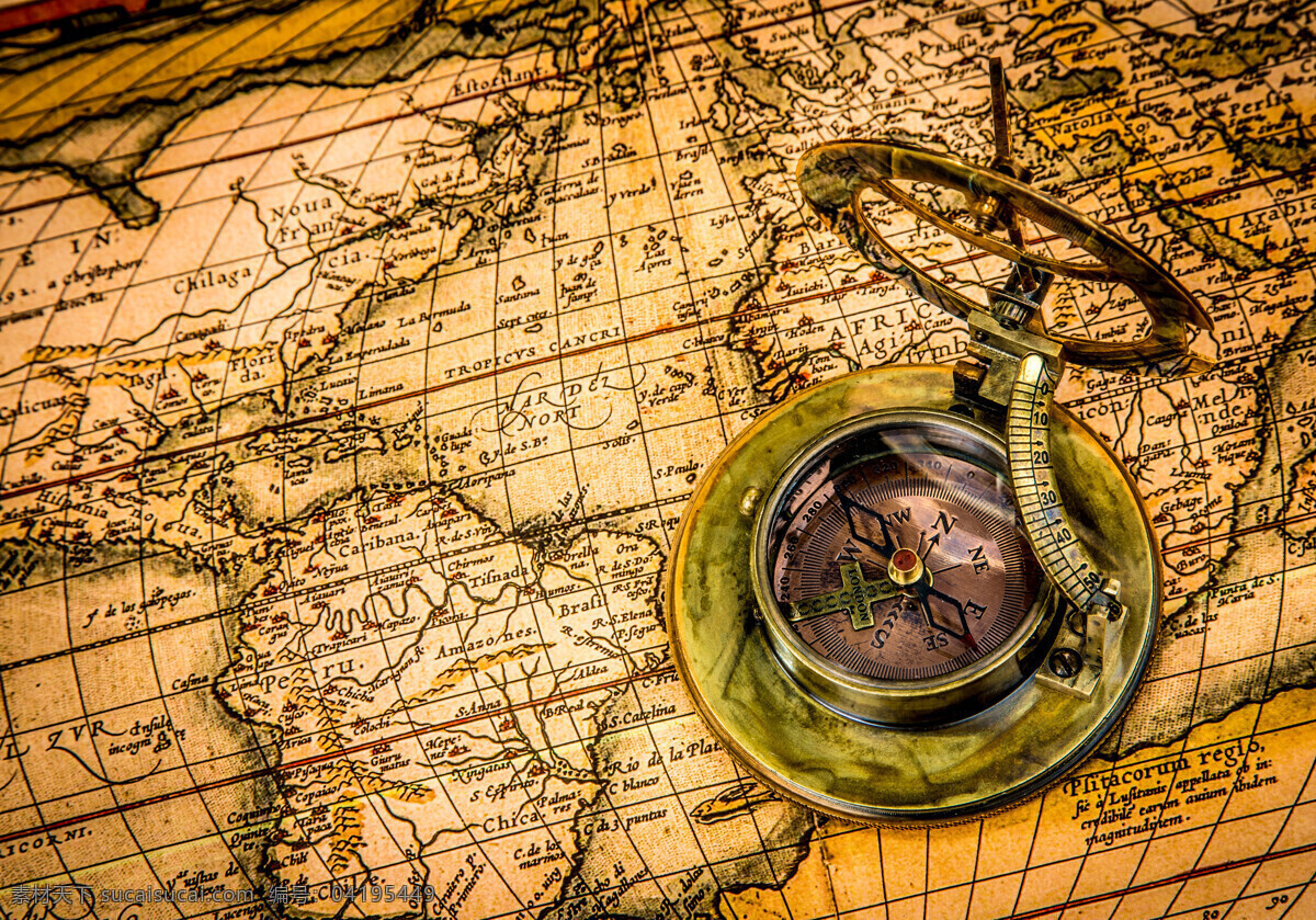 航海 地图 上 欧式 贵 气 指南针 复古怀旧 航海地图 航海用品 其他类别 生活百科 棕色