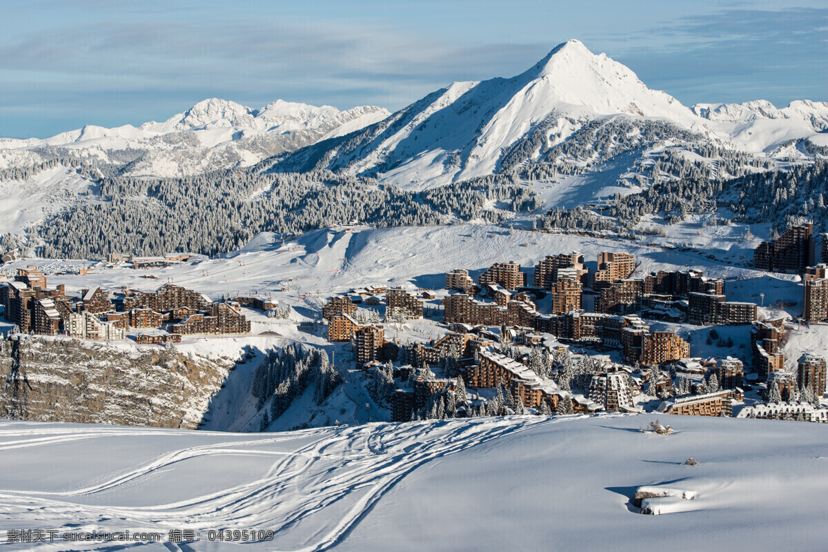 雪山顶部景色