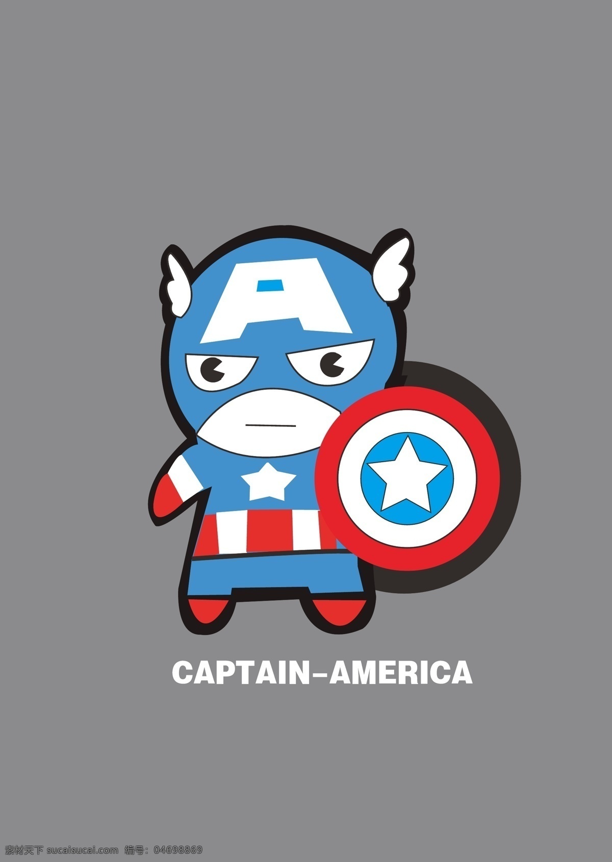 美国队长 超级英雄 美国英雄 萌卡通 卡通图 人物图库 明星偶像