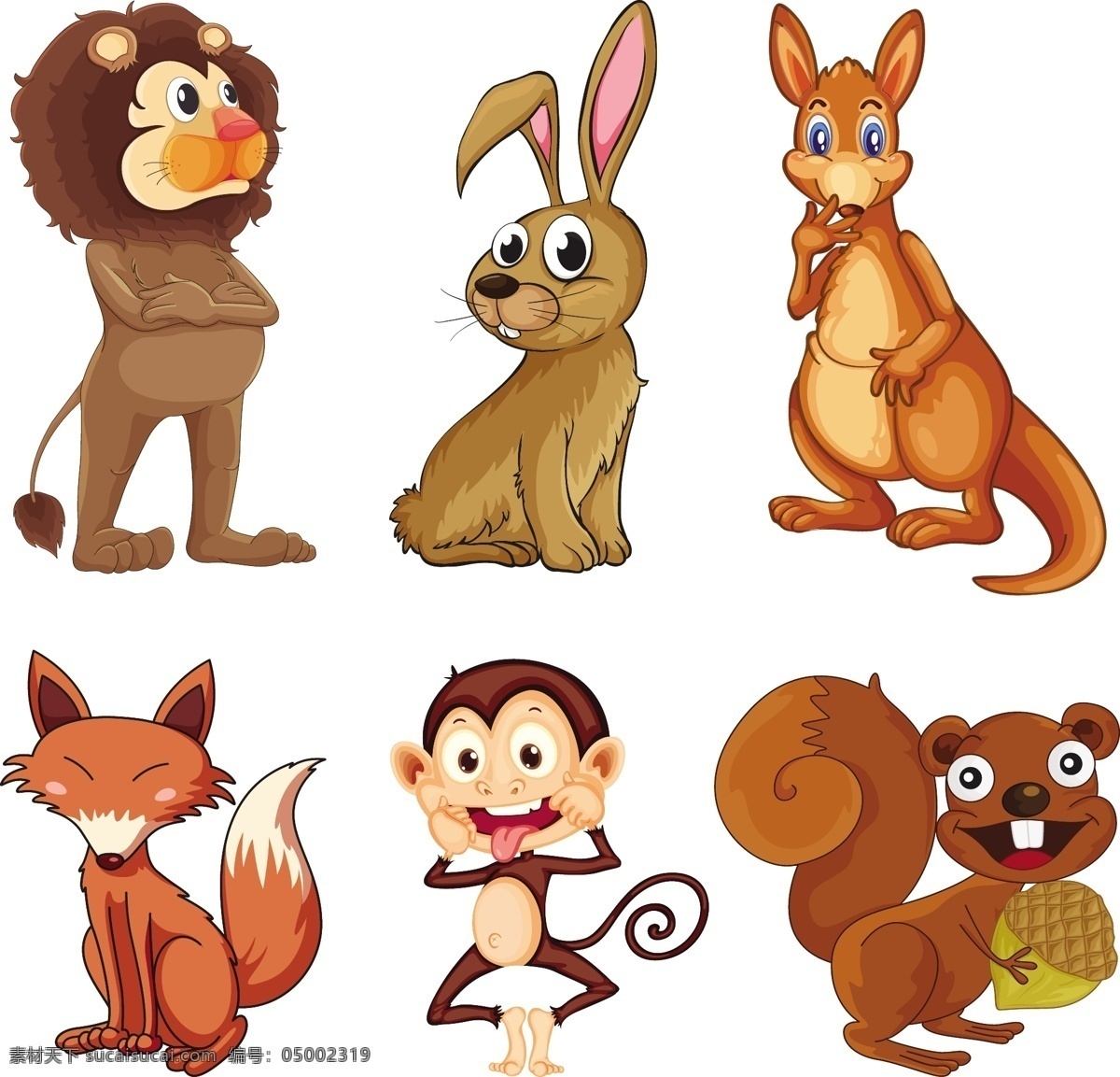 卡通动物插画 头像 表情 野生动物 手绘动物 动物 素描 手绘 卡通动物园 动物园 卡通 可爱动物 小动物 动物贴纸 生物世界