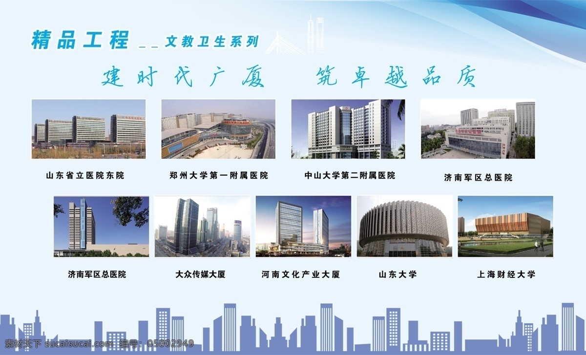 中建八局 精品工程 中建 中国建筑 企业 简介 展板