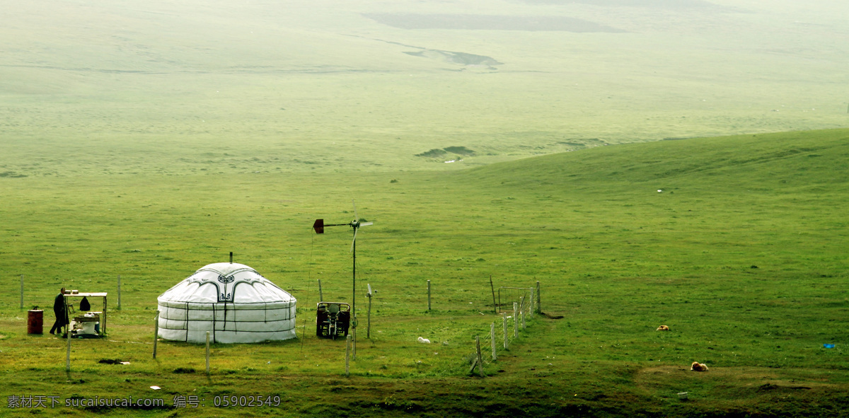 草原蒙古包 草原 克旗 蒙古包 内蒙古 绿色 自然景观 山水风景