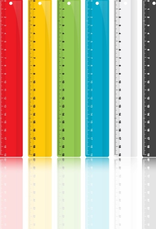 尺子 直尺 ruler 测量 米 毫米 彩色 生活用品 矢量生活用品 生活百科 矢量
