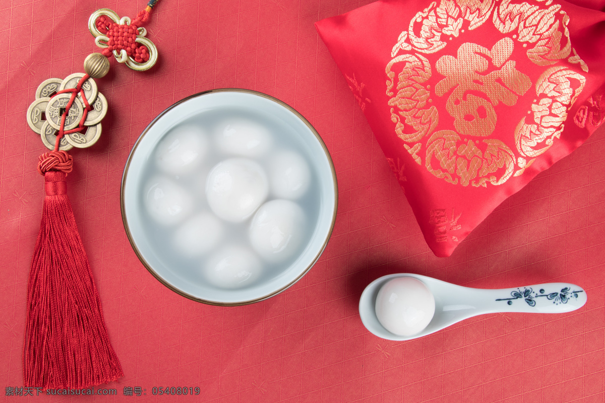 浓浓 中国 风 汤圆 食物 中国风 红色 浓烈 吉祥物 美食天下 餐饮美食 传统美食