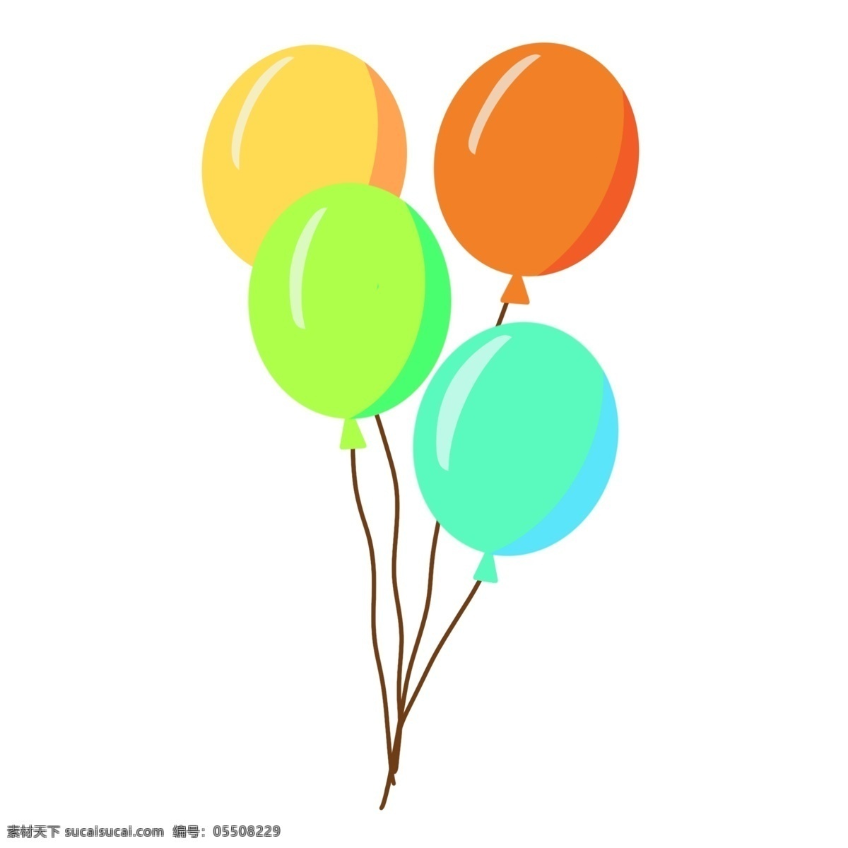 彩色漂浮气球 装饰 精巧 漂浮