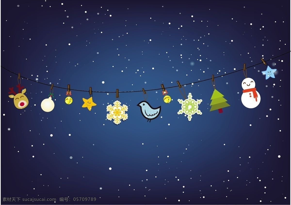 圣诞节 礼物 元素 矢量图 广告背景 背景素材 广告 背景 五角星 蓝色背景 雪花 底纹 背景底纹 圣诞树
