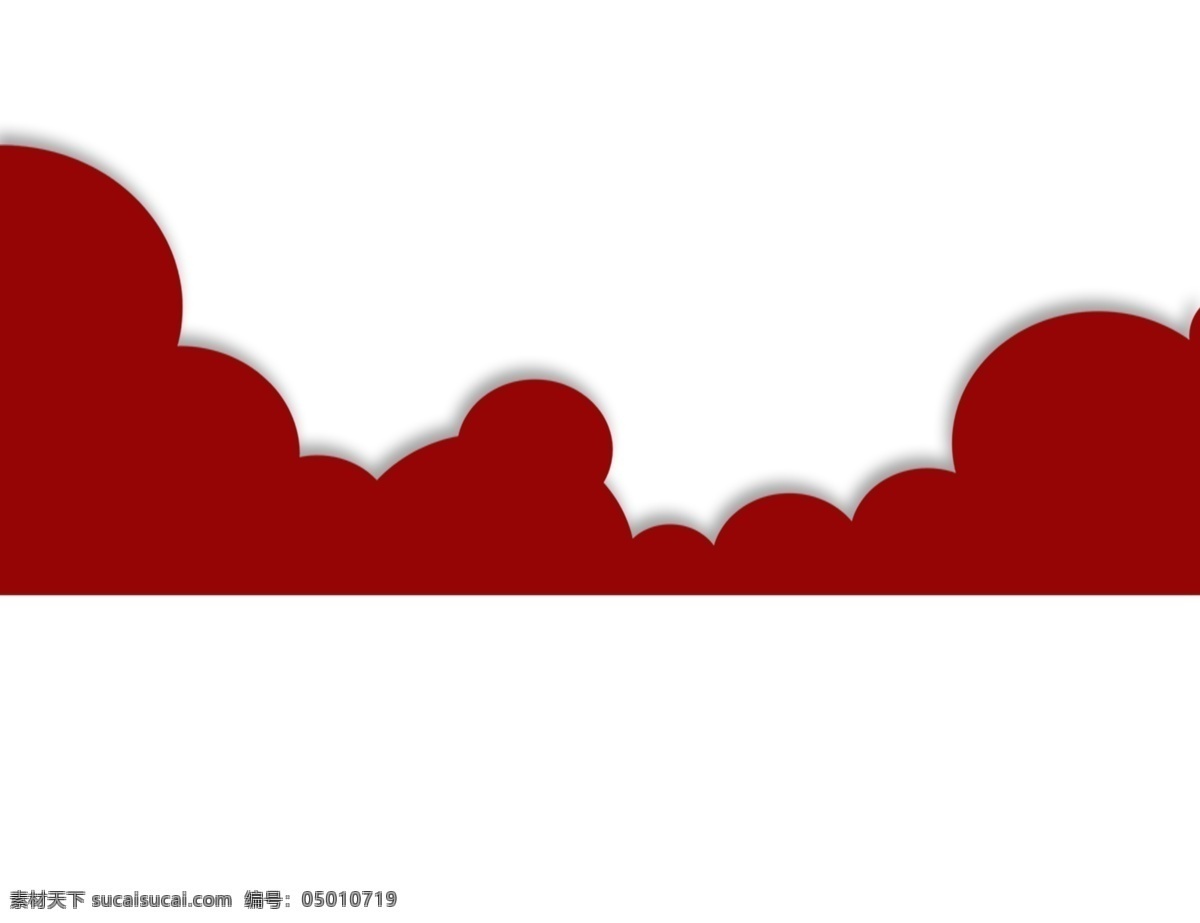 红色云朵 红色 云朵 装饰
