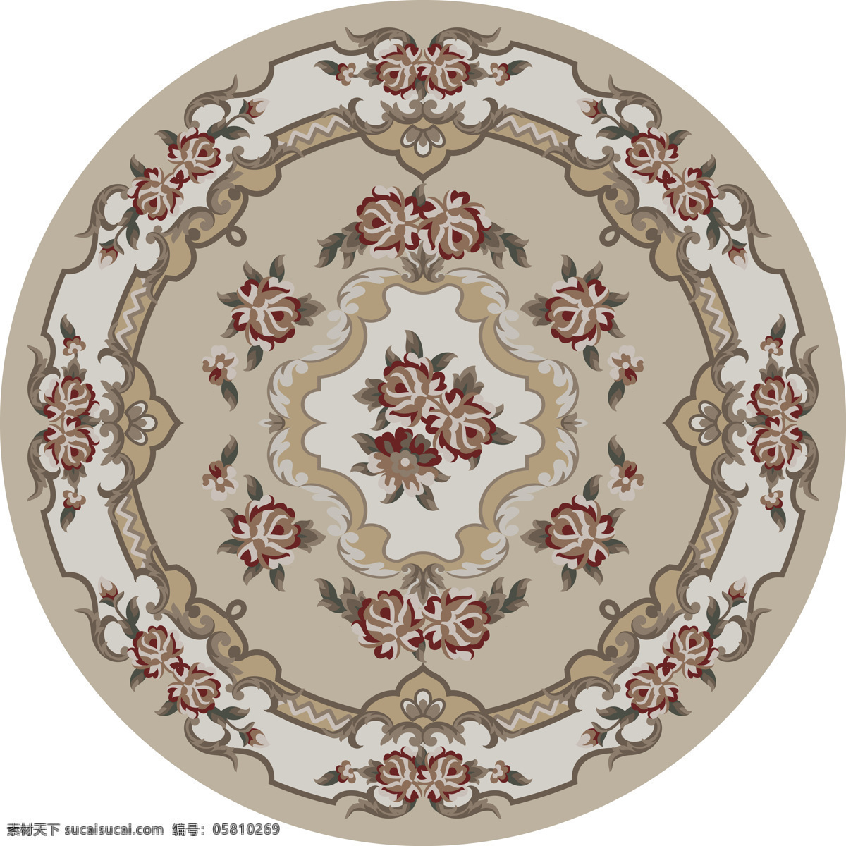 地毯设计 地毯图案设计 地毯拼花 传统图案 传统元素 玫瑰花 圆形地毯 图案 花边花纹 底纹边框